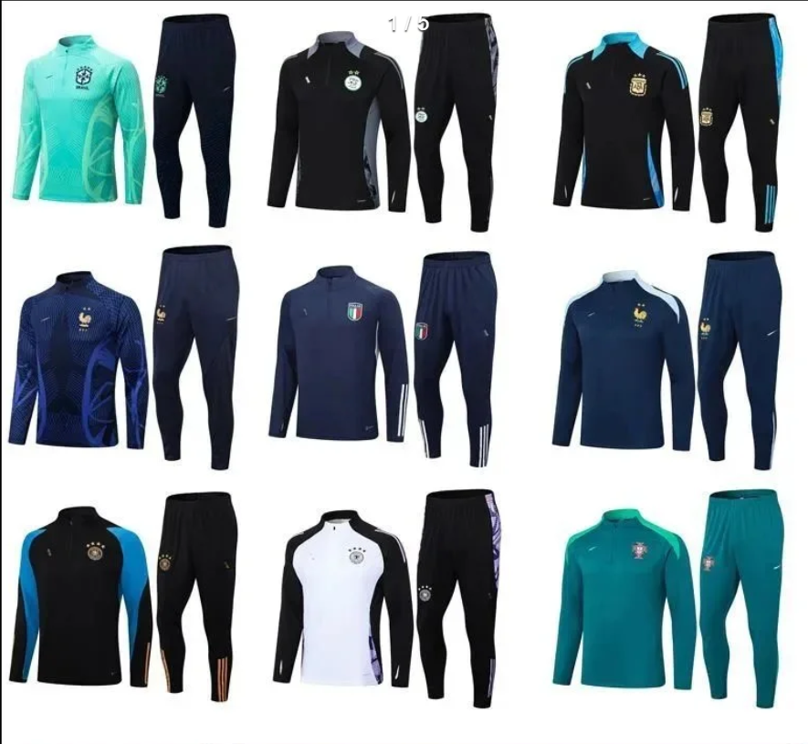 Football training suit long sleeve suit