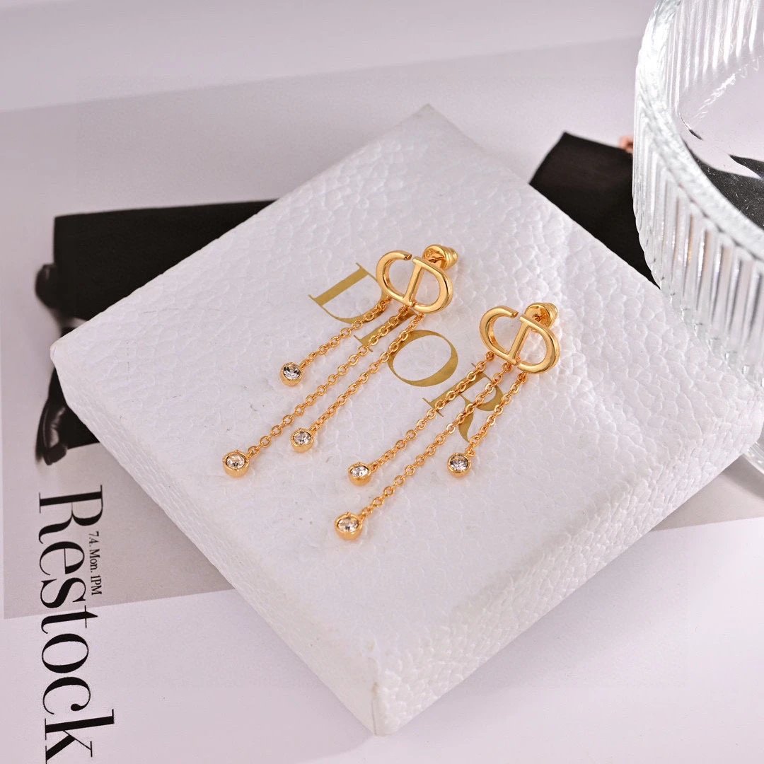 Dior-Dior new tassel earrings