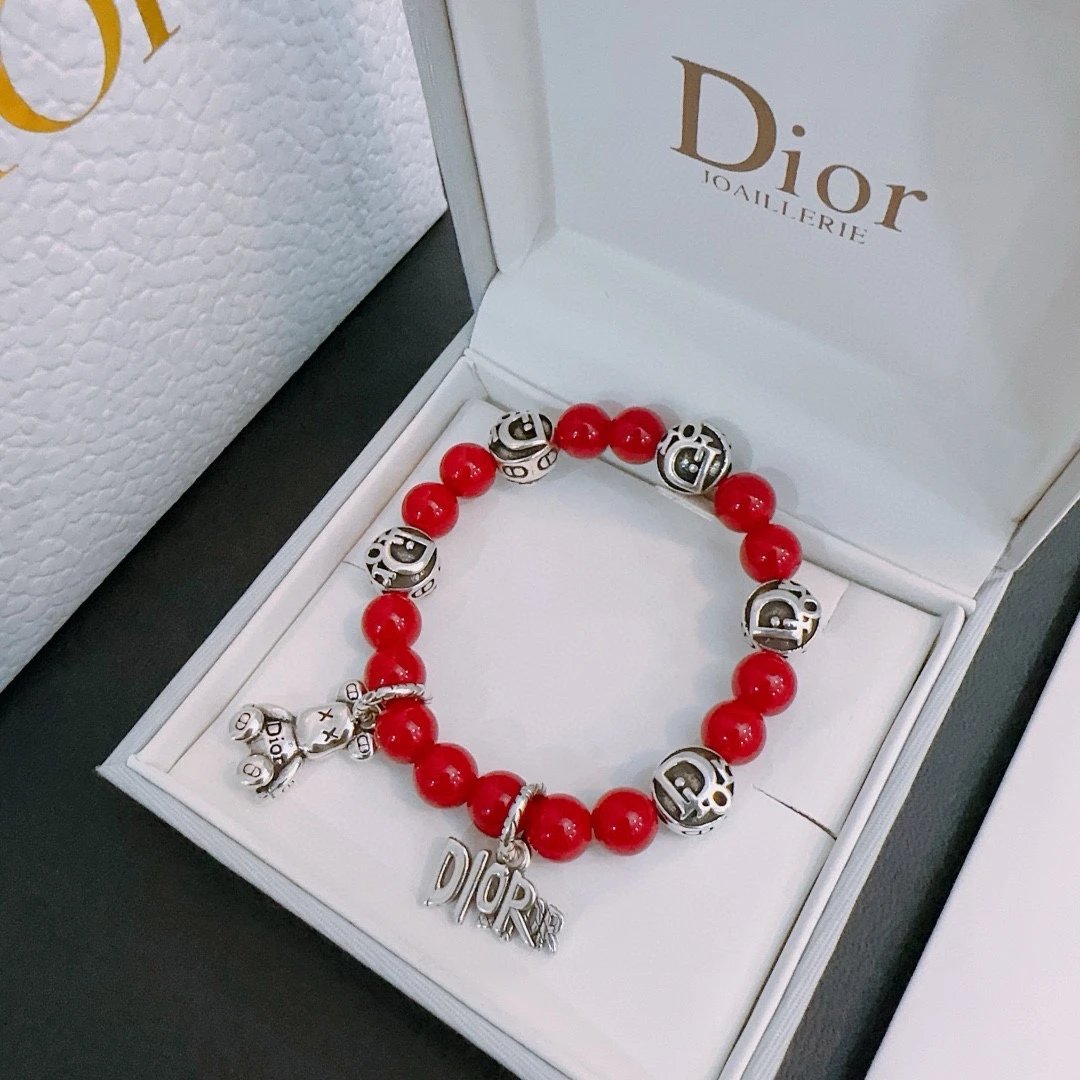 DIOR Agate Vintage Thai Silver Style Bracelet