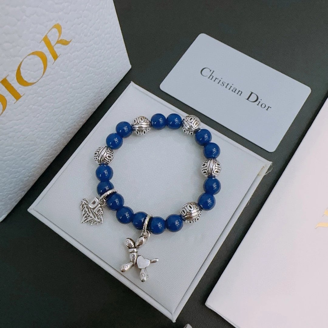DIOR agate Thai silver style bracelet