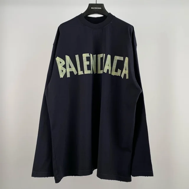 Balenciaga Logo Long T-Shirt black